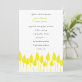 Frühling hat Einladung (Stehend Vorderseite)