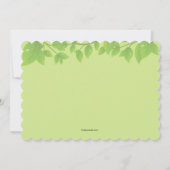 Frühling hat entsprungene Einladung (Rückseite)