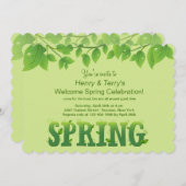 Frühling hat entsprungene Einladung (Vorne/Hinten)
