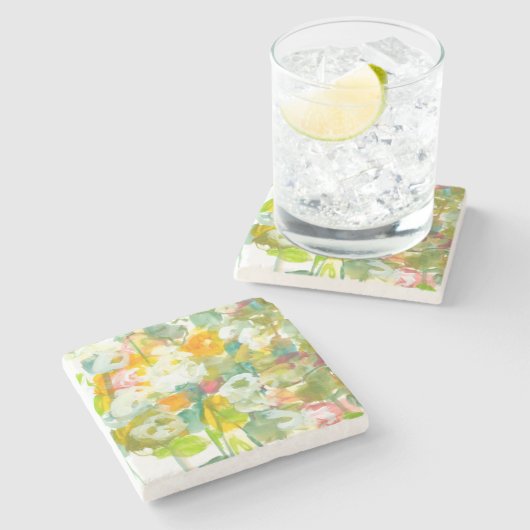 Frühling hat entsprungenes II Steinuntersetzer (Seitenansicht)