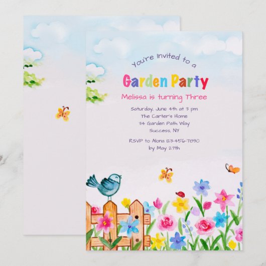 Frühling hat Frühling Einladung (Vorne/Hinten)