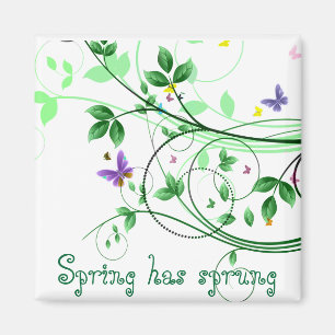 Frühling hat Frühling Magnet