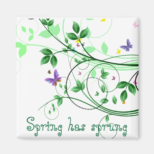 Frühling hat Frühling Magnet (Vorne)