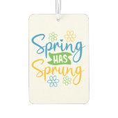 Frühling hat Sprung Luft Freshener Auto Autolufterfrischer (Rückseite)