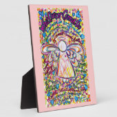 Frühling Herz Krebs Engel Malerei Gedicht Plaque Fotoplatte (Seite)