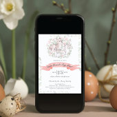 Frühling Hirsch Bunny Brunch & Egg Hunt Ostern Einladung