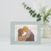 Frühling Hochzeit Foto Danke Postkarte (Stehend Vorderseite)
