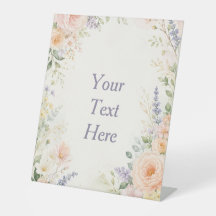 Frühling Hochzeit Tischschild Garten