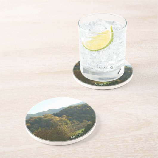 Frühling im Blauen Ridge Getränkeuntersetzer (Seite)