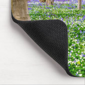 Frühling im Blauen Wald Mousepad (Ecke)
