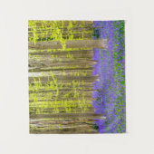 Frühling im Blauen Wald Wandteppich (Vorderseite)