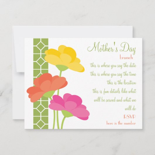 Frühling im Blut Einladung (Vorderseite)