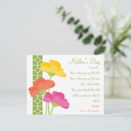 Frühling im Blut Einladung (Stehend Vorderseite)