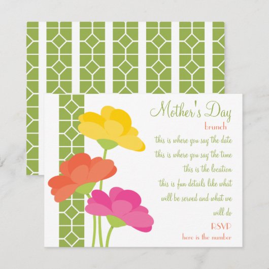 Frühling im Blut Einladung (Vorne/Hinten)