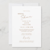 Frühling im botanischen Brautparty Einladung (Vorderseite)