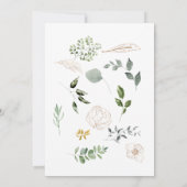 Frühling im botanischen Brautparty Einladung (Rückseite)