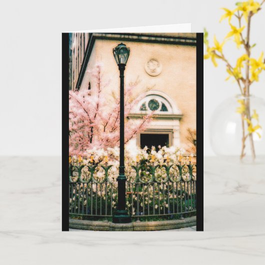 Frühling im Central Park Karte (Gelbe Blume)