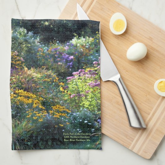 Frühling im Garten Geschirrtuch (Viertel Falte)