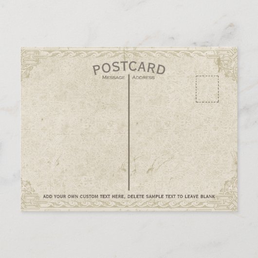 Frühling im Garten Postkarte (Rückseite)