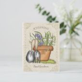 Frühling im Garten Postkarte (Stehend Vorderseite)