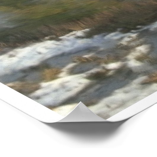 Frühling im Hochgebirge Poster (Ecke)