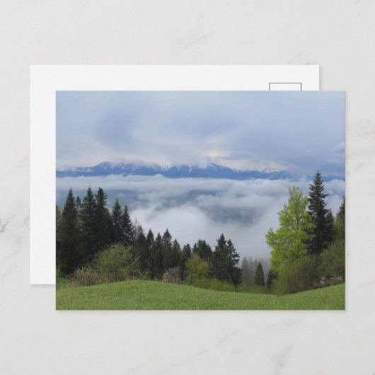 Frühling im Pieniner Gebirge Postkarte (Vorne/Hinten)