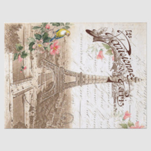 Frühling im Seidenpapier Paris Decoupage