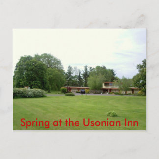 Frühling im Usonian Inn Postkarte