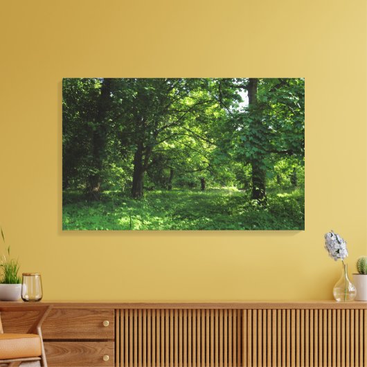 Frühling im Wald 01 Leinwanddruck (Insitu (Wohnzimmer))