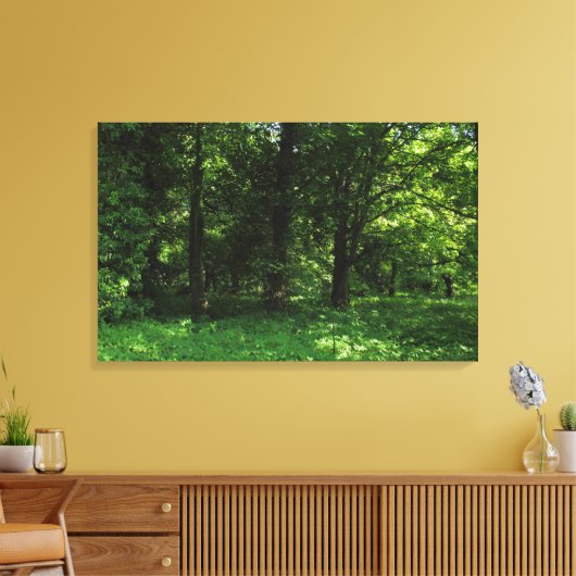 Frühling im Wald 02 Leinwanddruck (Insitu (Wohnzimmer))