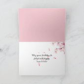 Frühling im Wald zum Geburtstag Karte (Innenseite)