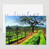 Frühling im Weingarten Einladung (Vorne/Hinten)