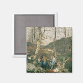 Frühling im Wiener Wald Magnet (Vorderseite/Rückseite)