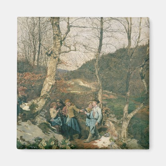 Frühling im Wiener Wald Magnet (Vorne)