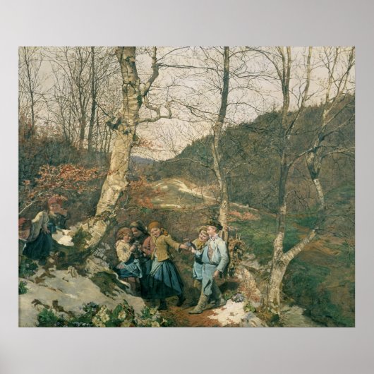 Frühling im Wiener Wald Poster (Vorne)