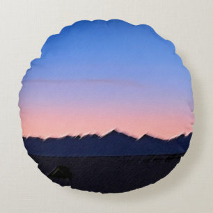 Frühling im Winter Rundes Kissen