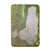 Frühling, impressionistisches Porträt, Claude Mone Badematte (Vorderseite Vertikal)