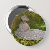 Frühling, impressionistisches Porträt, Claude Mone Button (Vorne & Hinten)