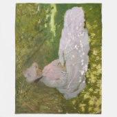 Frühling, impressionistisches Porträt, Claude Mone Fleecedecke (Vorderseite)