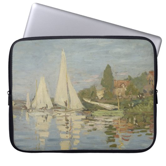Frühling, impressionistisches Porträt, Claude Mone Laptopschutzhülle (Vorderseite)