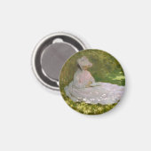 Frühling, impressionistisches Porträt, Claude Mone Magnet (Vorderseite/Rückseite)