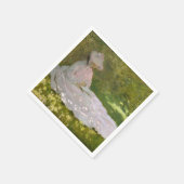 Frühling, impressionistisches Porträt, Claude Mone Serviette (Ecke)