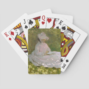 Frühling, impressionistisches Porträt, Claude Mone Spielkarten