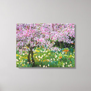 Frühling in Claude Monets Garten Leinwanddruck