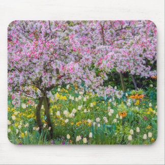 Frühling in Claude Monets Garten Mousepad