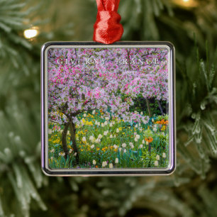 Frühling in Claude Monets Garten Ornament Aus Metall
