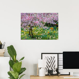 Frühling in Claude Monets Garten Poster