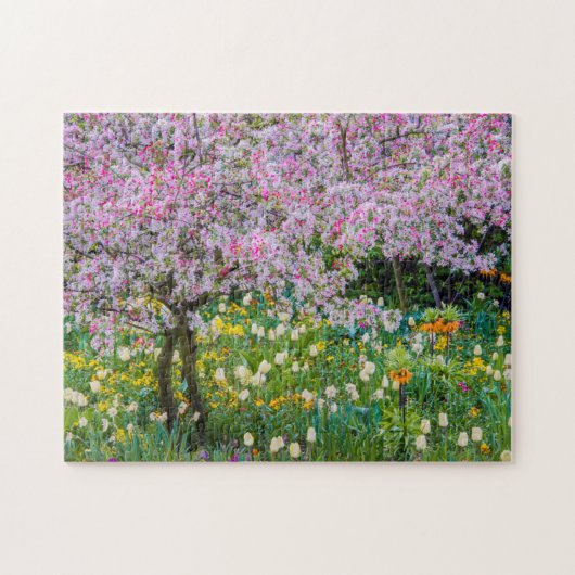 Frühling in Claude Monets Garten Puzzle (Horizontal)