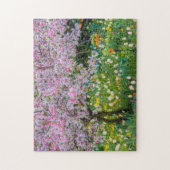 Frühling in Claude Monets Garten Puzzle (Vertikal)