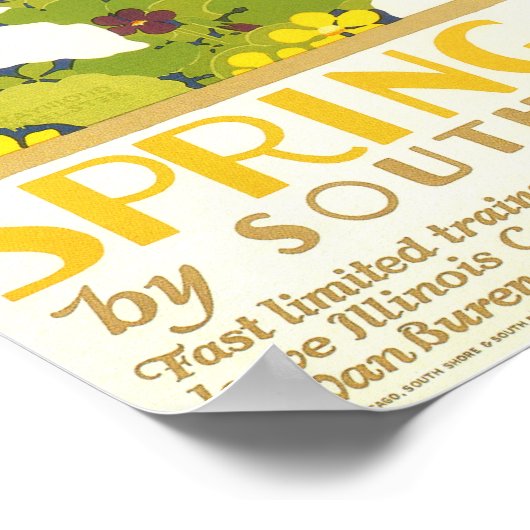 Frühling - in den Dünen Poster (Ecke)